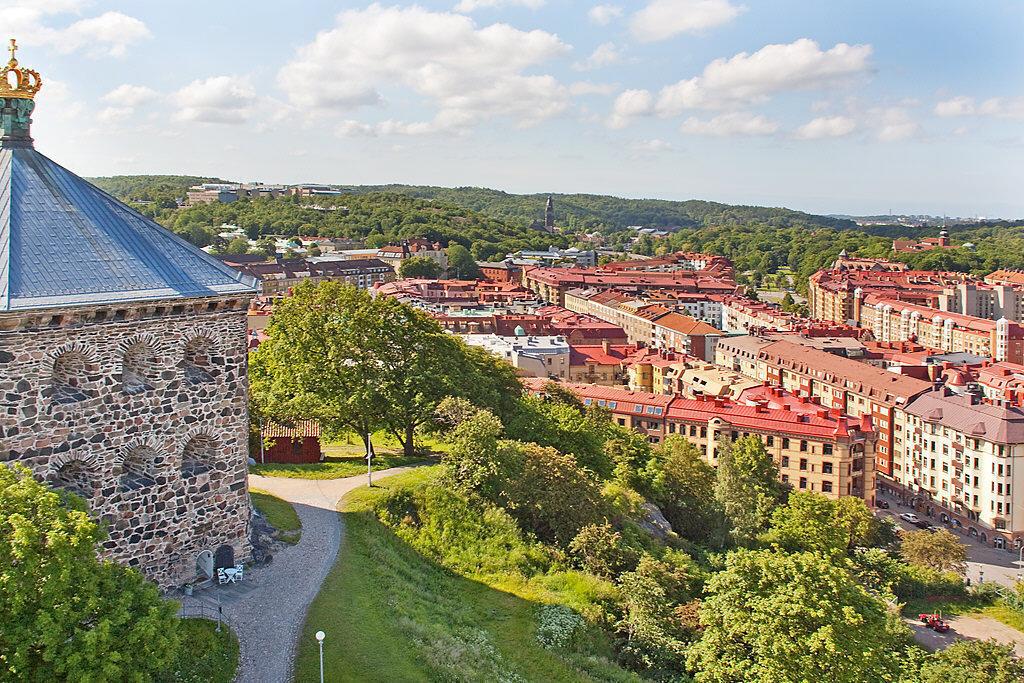 Skansen Kronan är lika fin oavsett årstid