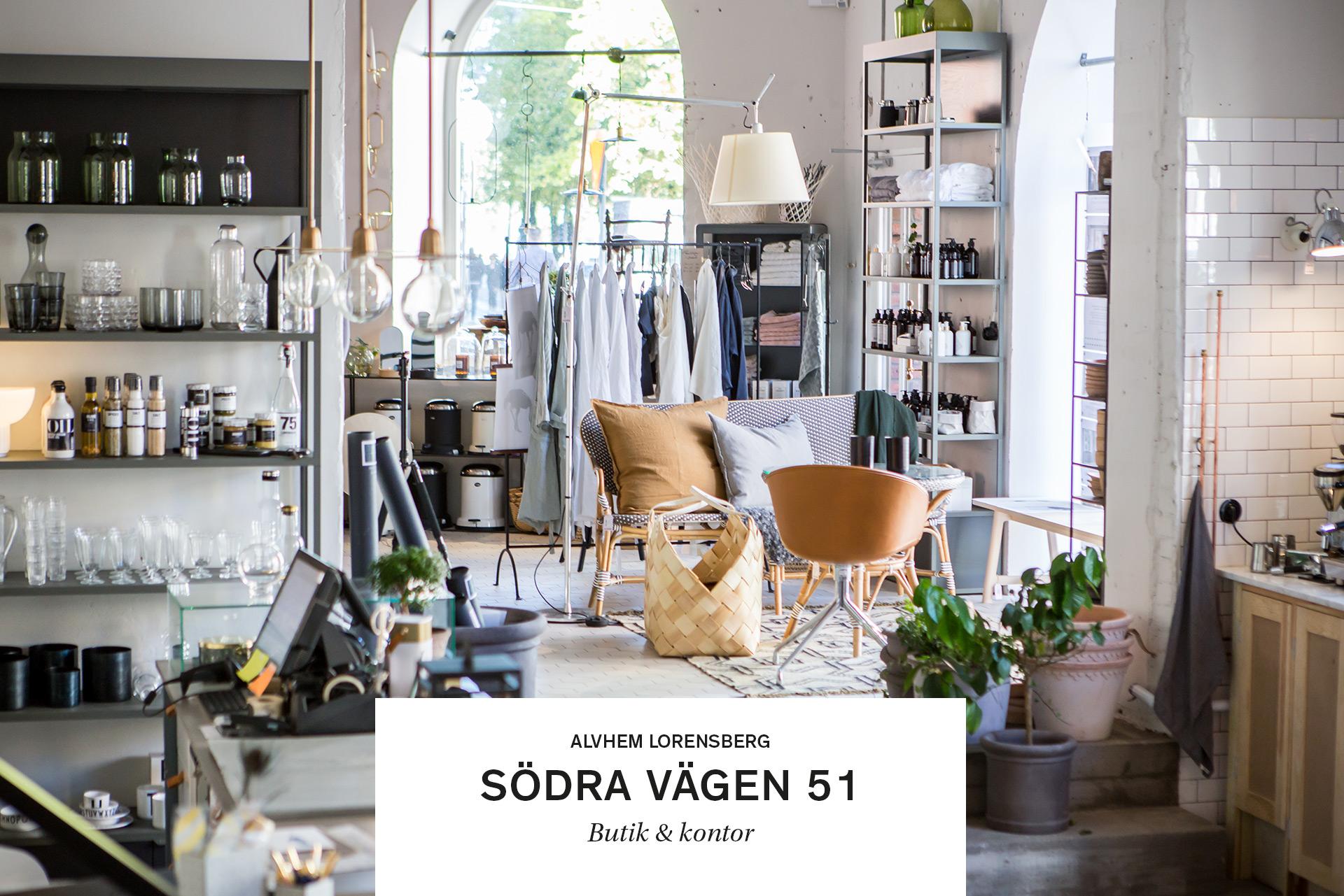 Välkommen in i vår fina butik på Södra vägen!