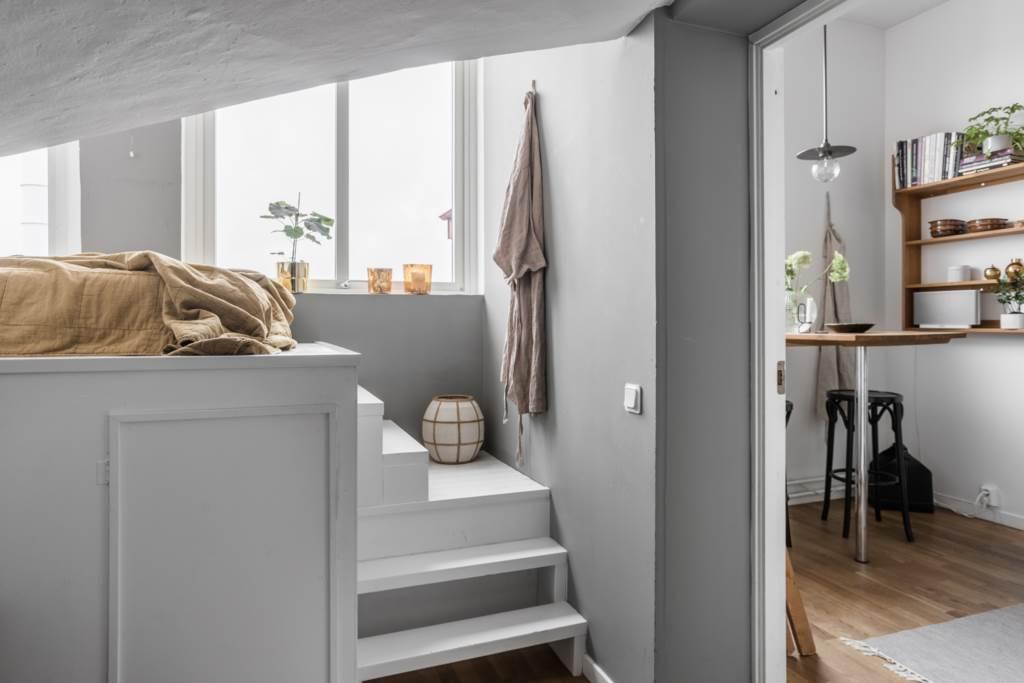 Lågupplöst Framtagen murstock och etage ger karaktär