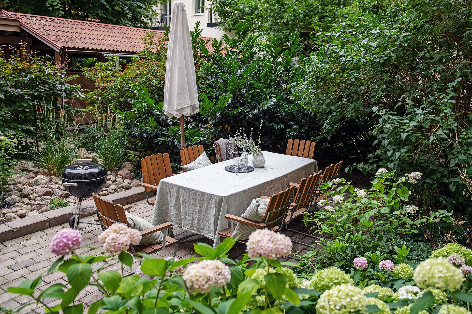 Föreningens innergård och uteplats