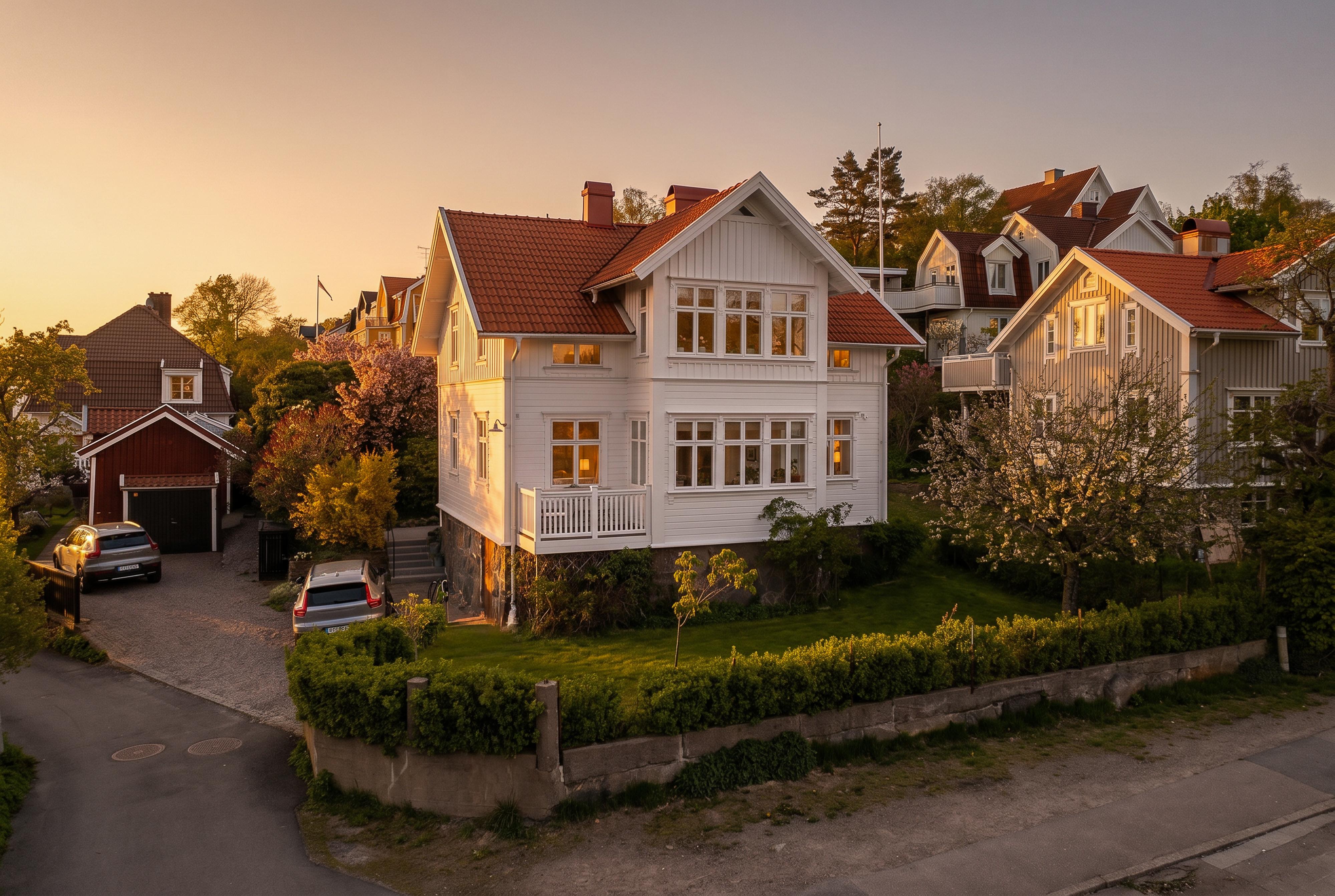 Kväll på Lilla Dal-AI-vägen