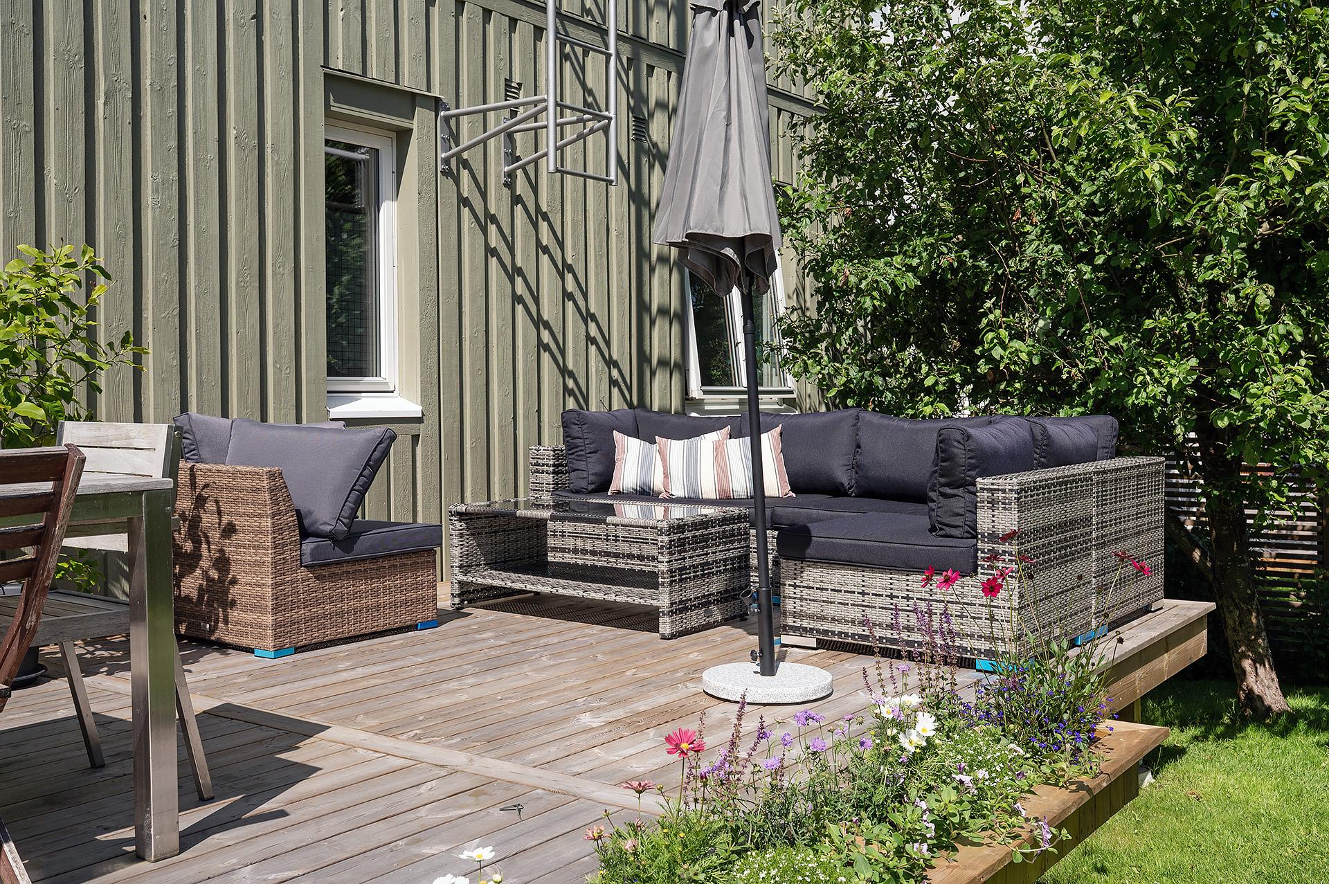 Sol hela dagen i loungen