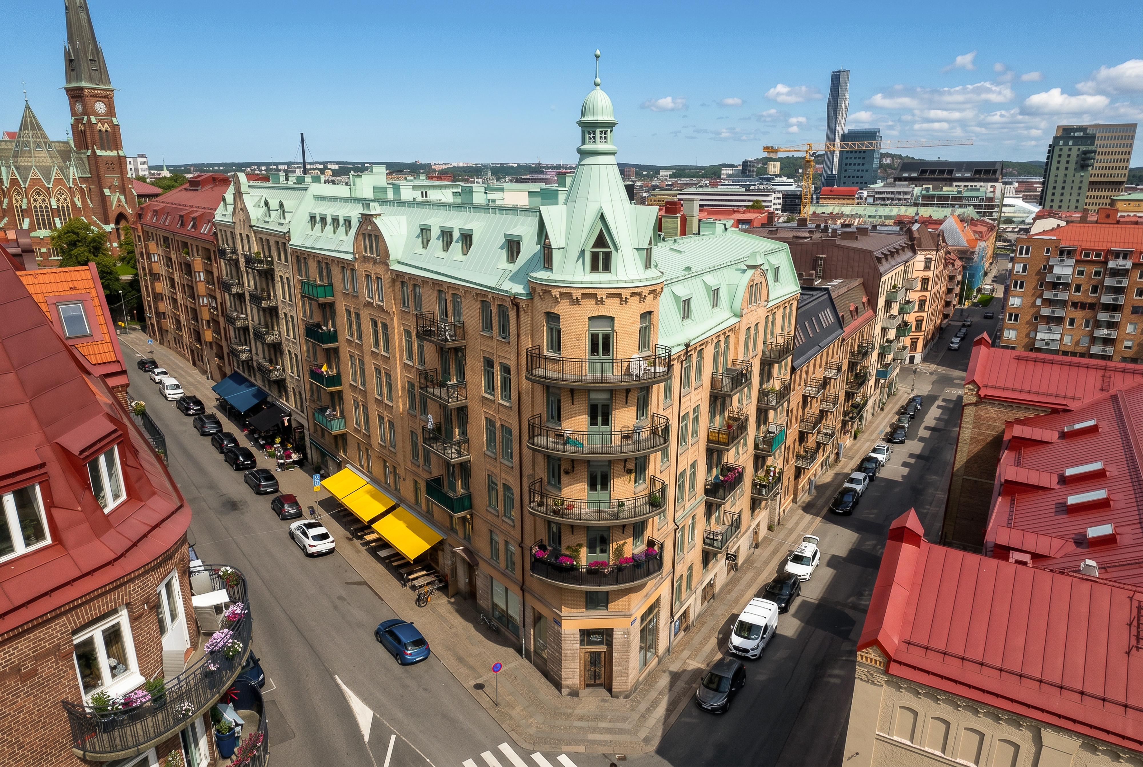 Ett vackert hörnläge mitt på Prinsgatan