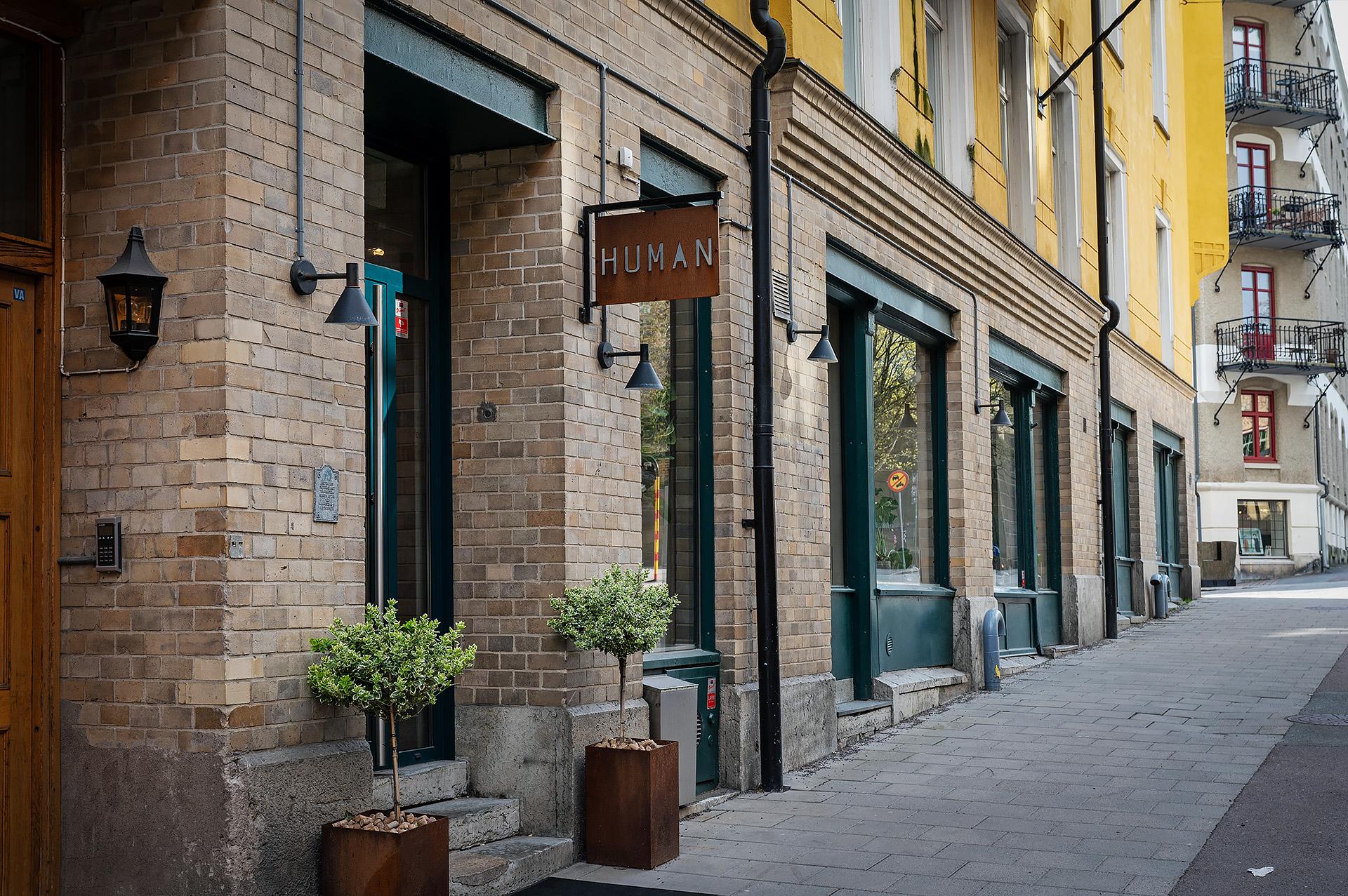 Uppskattade restaurangen Human ligger runt hörnet